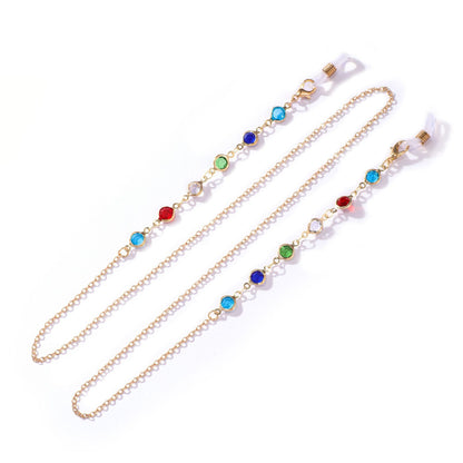 Artistic Beaded Eyewear Chain Acalora