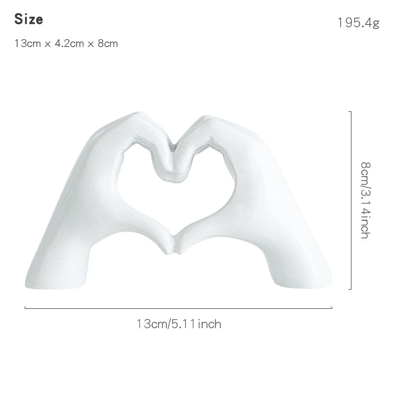 Decorative Heart-shaped Sculpture Acalora
