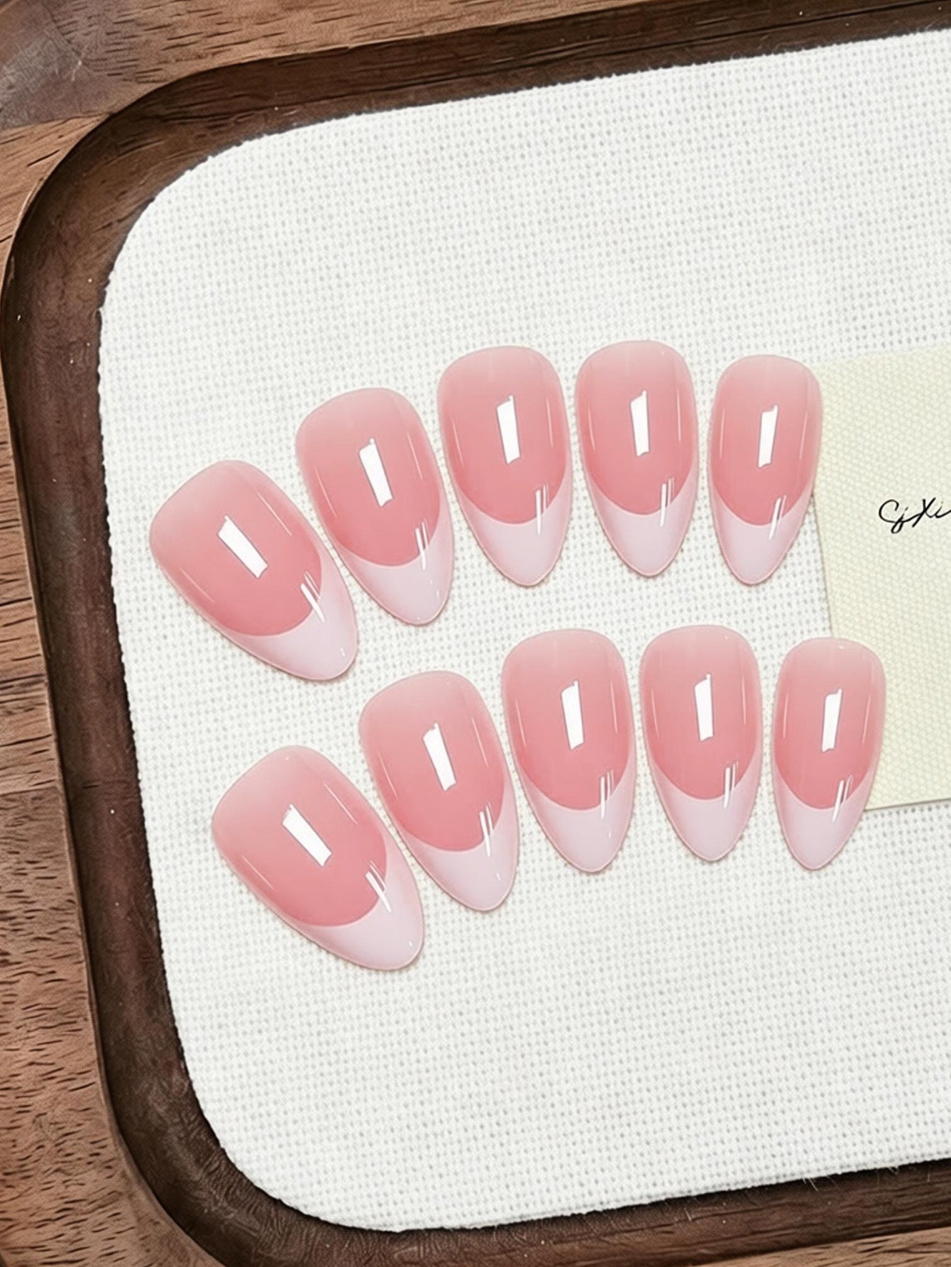Acrylic Nail Set with Elegant French Tip Acalora