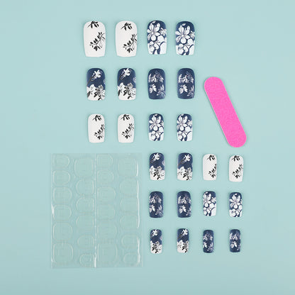 Artificial nails with floral matte design Acalora