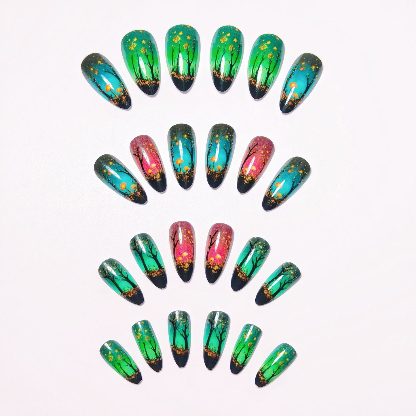 Nature-Inspired Nail Art Set Acalora