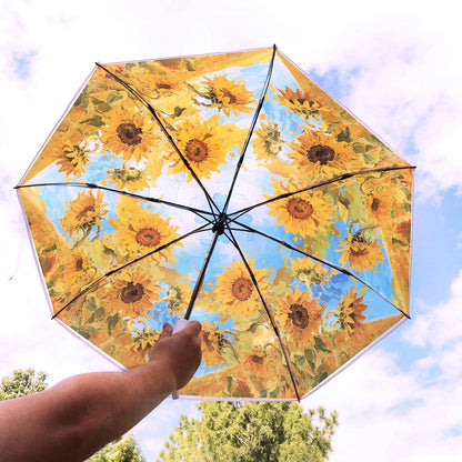 Ladies' umbrella with vibrant sunflower motif Karnz