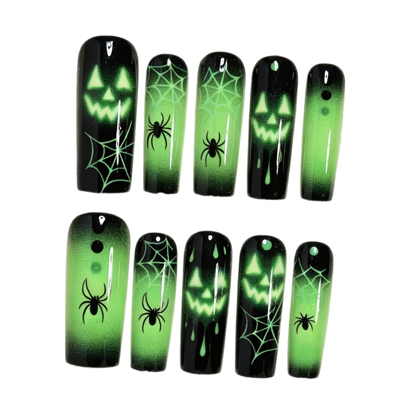 Halloween Themed Glow-in-the-Dark Nail Art Set Acalora