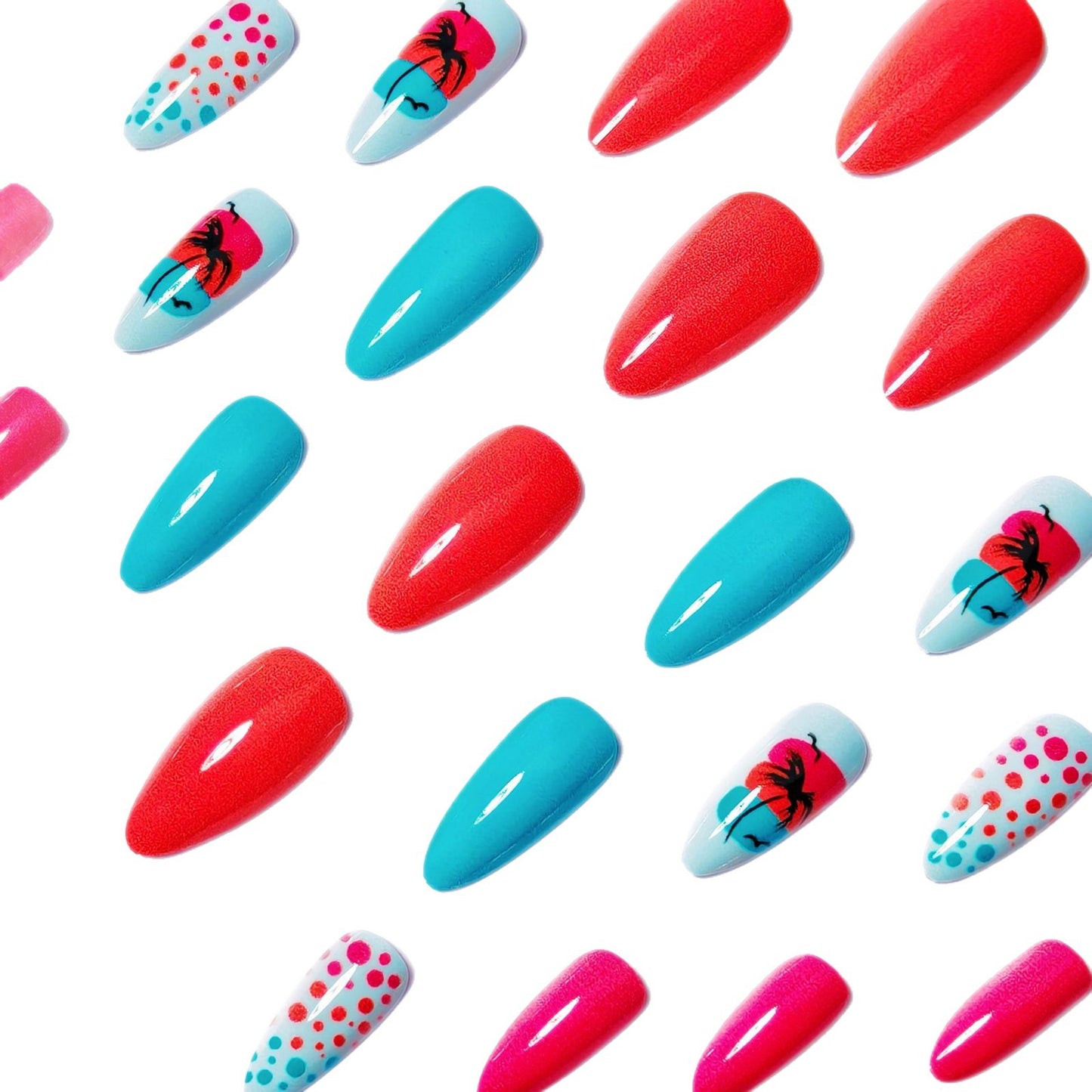 Tropical Island-Inspired Nail Art Acalora
