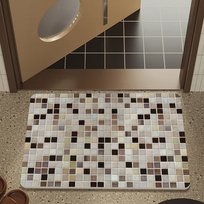 Mosaic Design Bath Mat