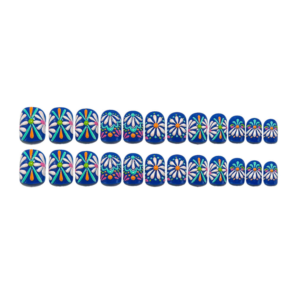 Artificial nails with floral pattern Acalora