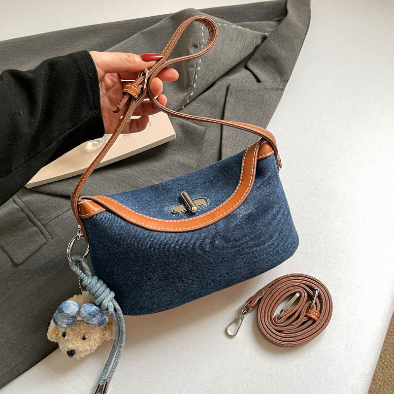 Stylish Denim Crossbody Purse Acalora