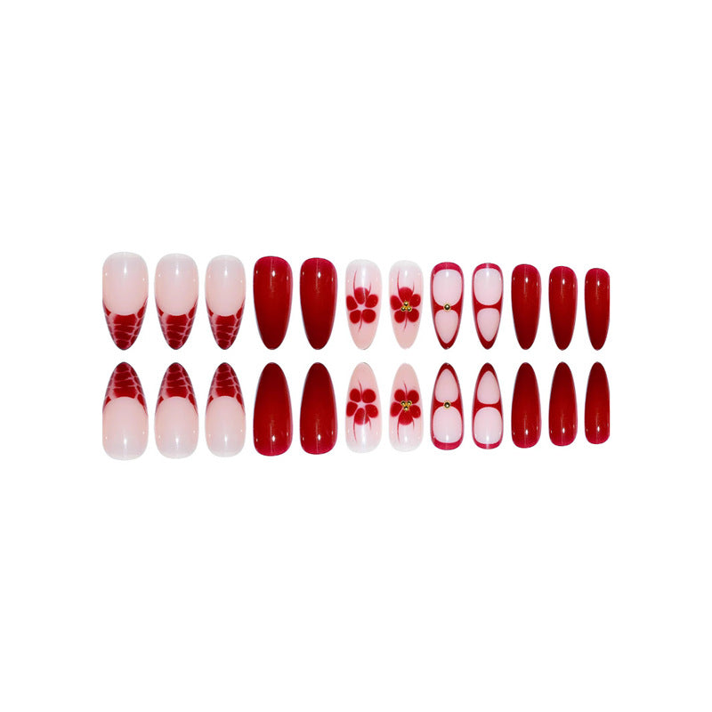 Elegant Stiletto Press-On Nail Design Acalora