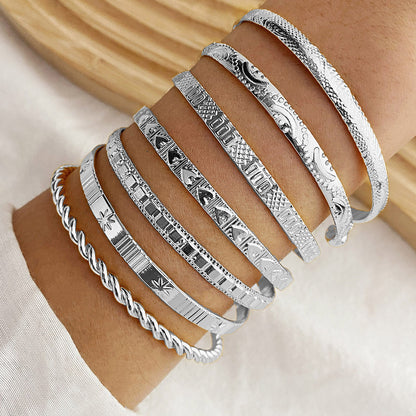BowLift | 7pc Adjustable Textured Cuff Stack