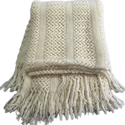 Textured Knit Throw Blanket