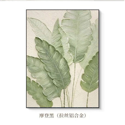 Leaf-Themed Relief Wall Art