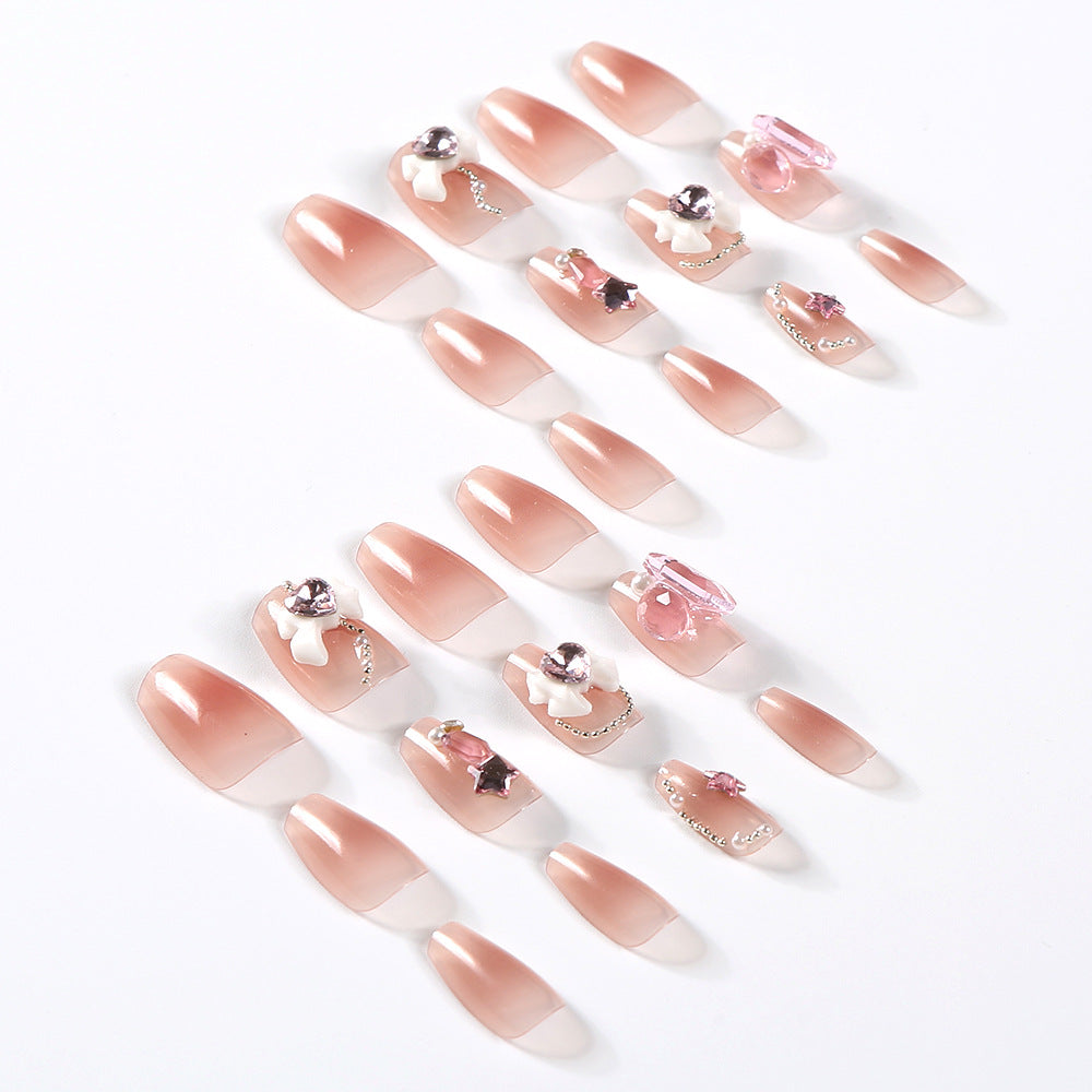 Artistic 3D Floral Press-On Nail Set Acalora