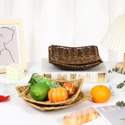Handcrafted Natural Woven Tray Acalora