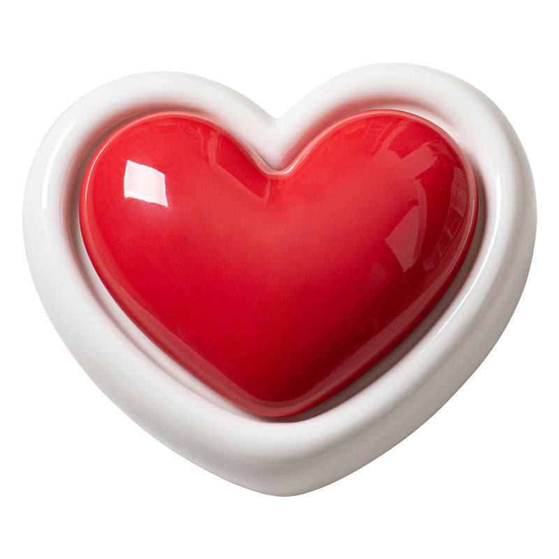 Heart shapes decorative bowl Acalora