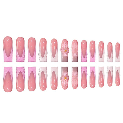 3D Floral Design Press-On Nails Acalora