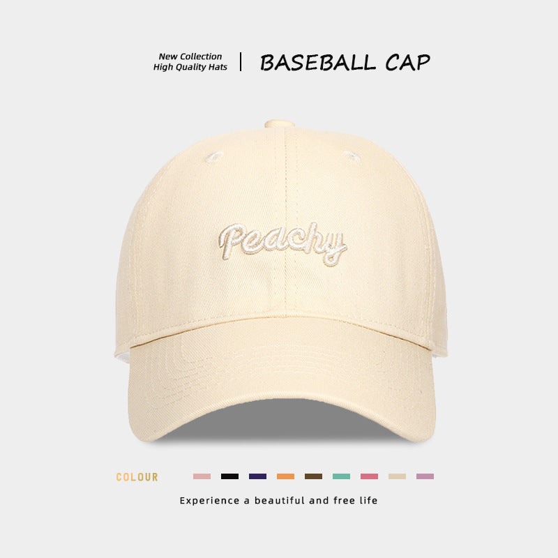 Stylish Peachy Embroidered Baseball Cap