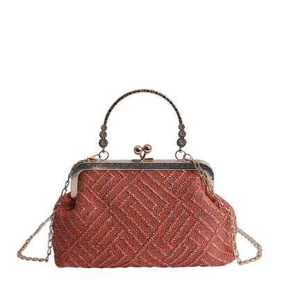 Vintage-Inspired Textured Crossbody Bag Acalora