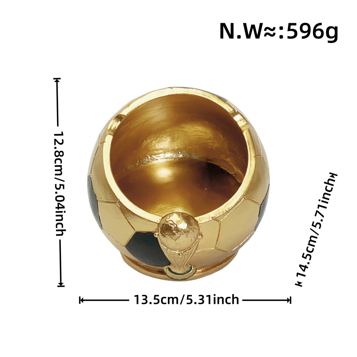 Decorative figure football with shiny surface Acalora
