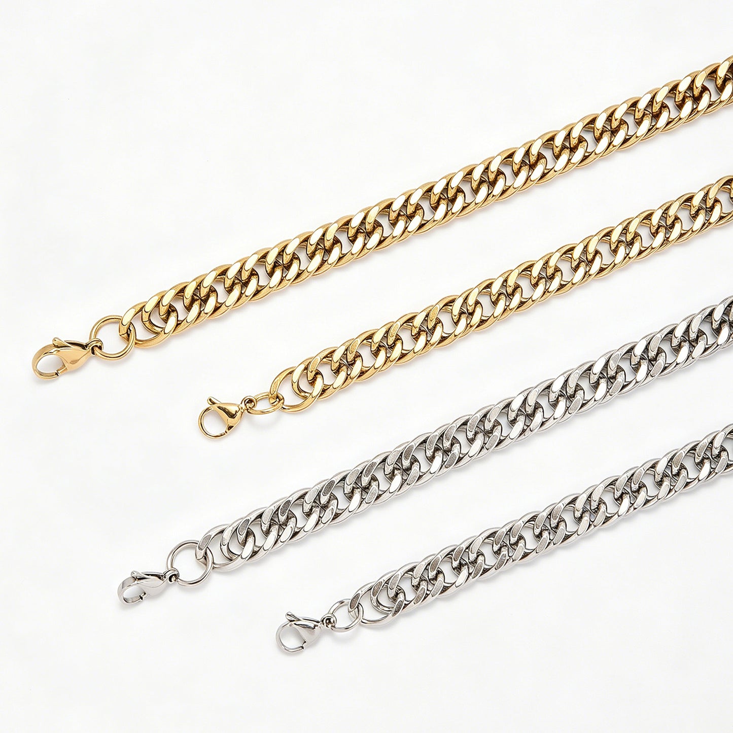 Heavyweight Curb Link Chain Bracelet Acalora