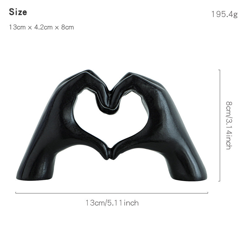 Decorative Heart-shaped Sculpture Acalora