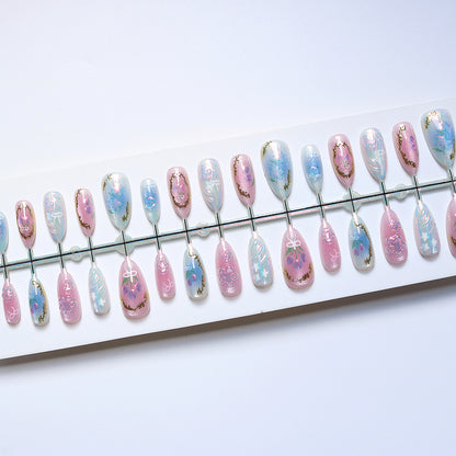 Seasonal Floral Press-On Nail Art Set Acalora