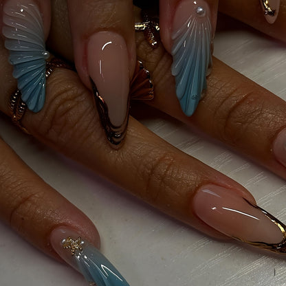 Artistic Sculpted Press-On Nail Set Acalora