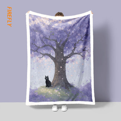 Unisex Fun Cartoon Cat Blanket