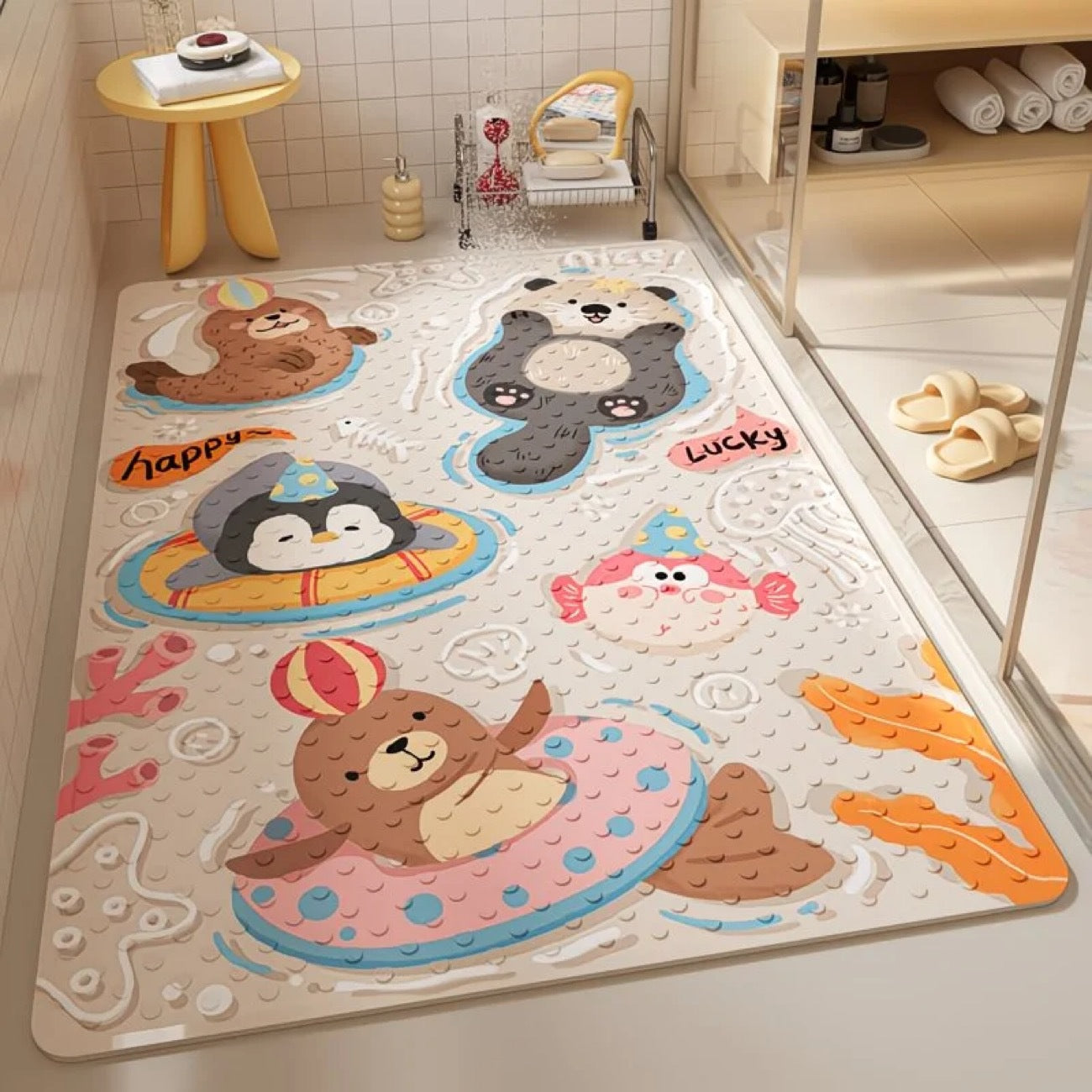 Fun Cartoon Bath Mat