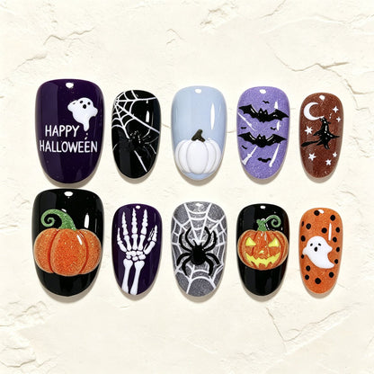 Halloween-Themed Nail Art Set Acalora