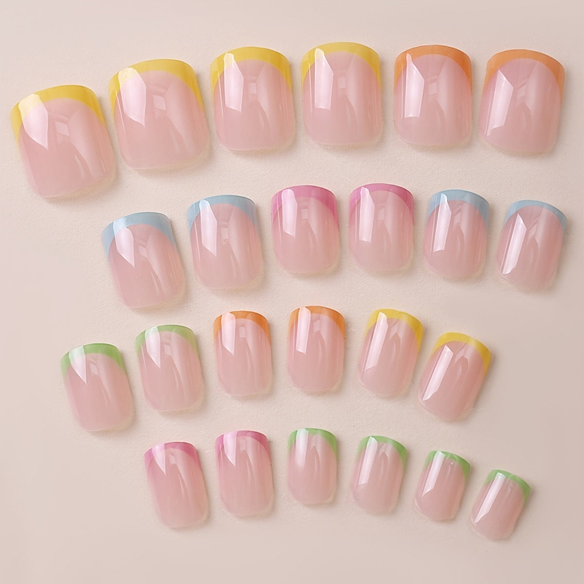 Artistic French Tip Nail Wrap Set Acalora