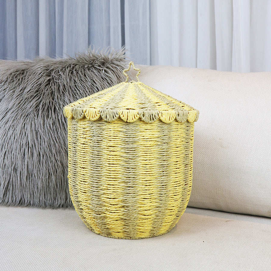 Decorative Woven Storage Canister Acalora