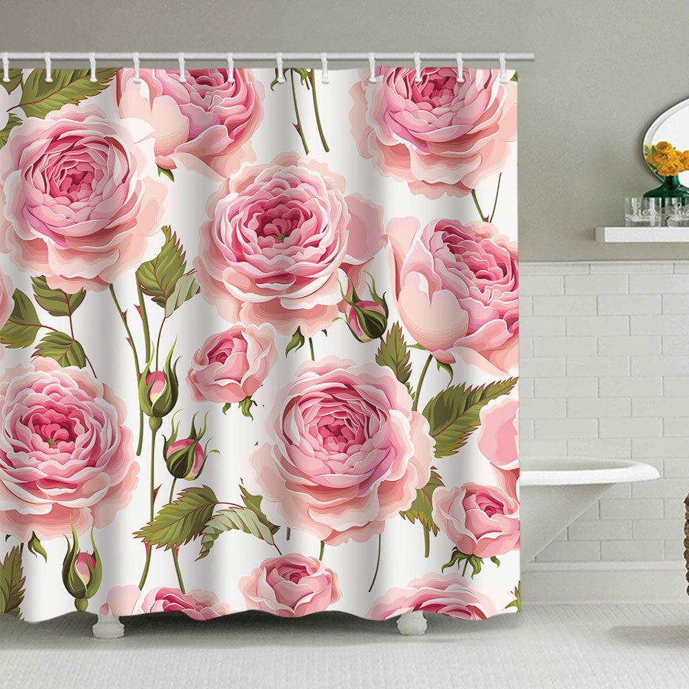 Floral Design Shower Curtain