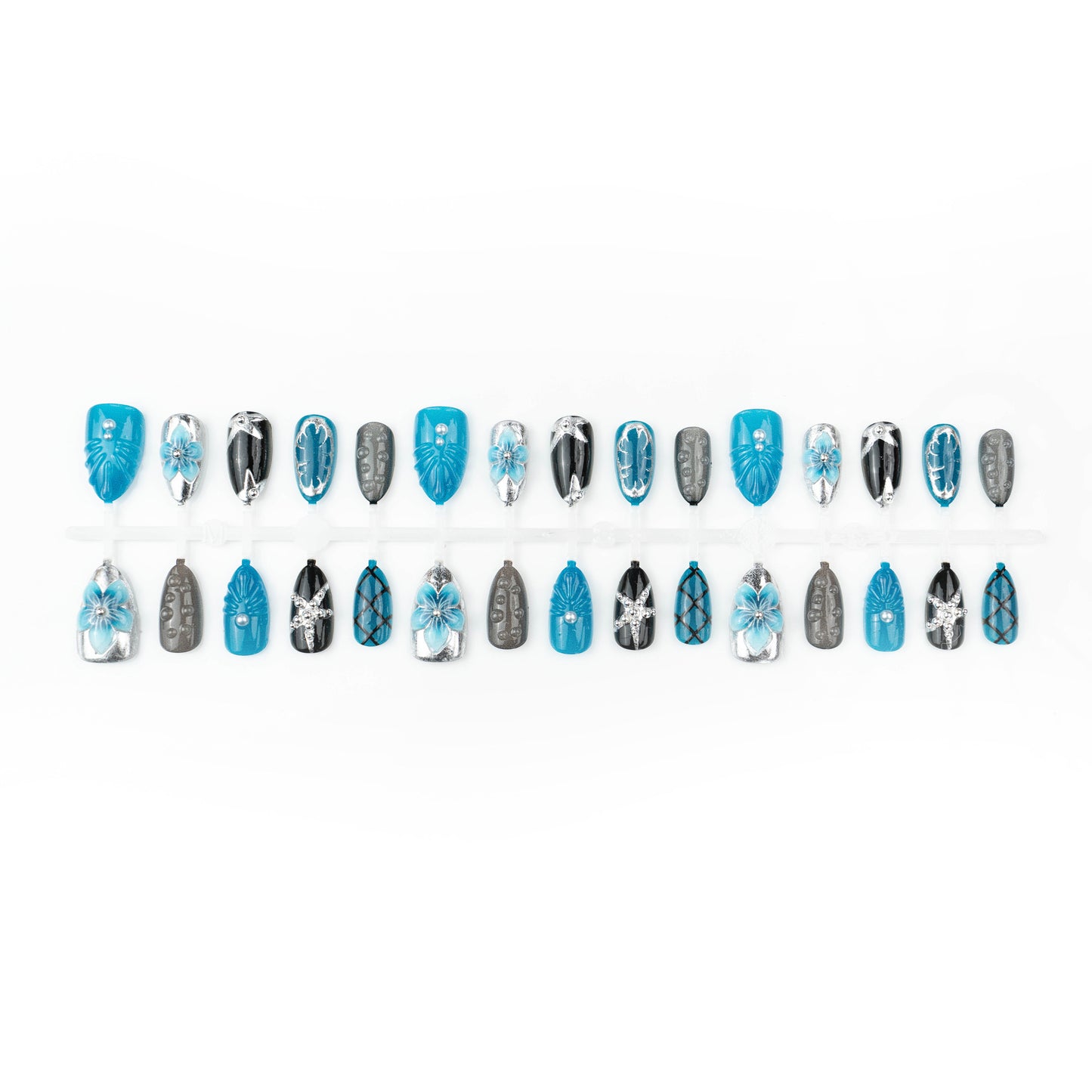 Artificial nail set with extravagant design Acalora