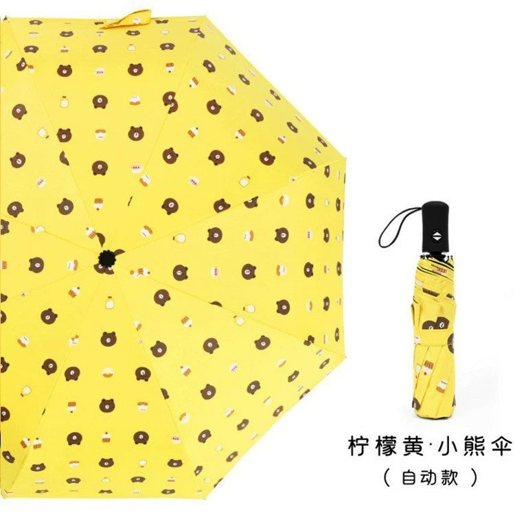 Women's creative folding umbrella with animal motif Bowlift