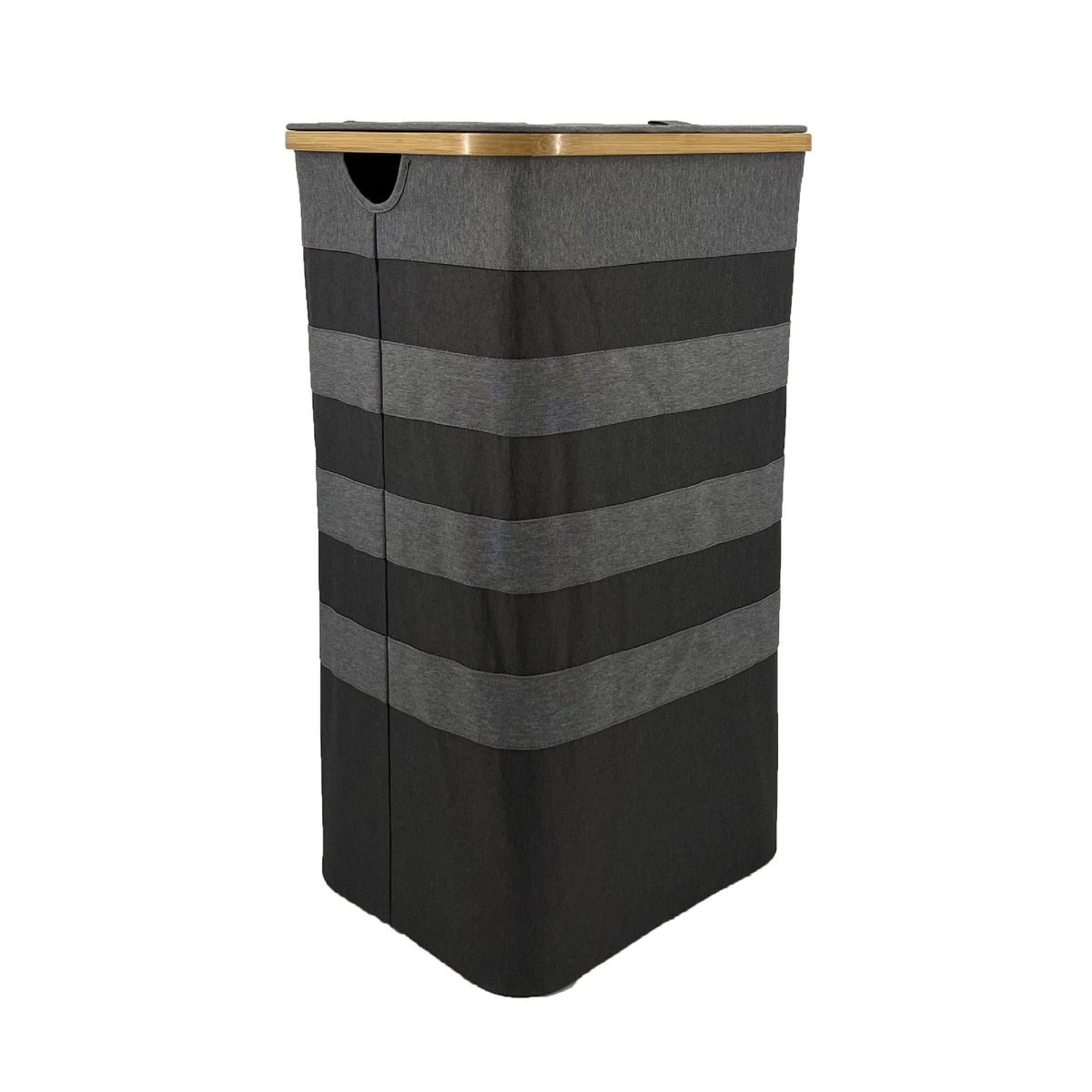 High-quality laundry basket with bamboo lid Acalora