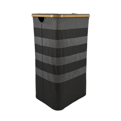 High-quality laundry basket with bamboo lid Acalora