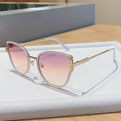 Women's Cat-Eye Sunglasses with Elegant Accentuated Lenses Bowlift