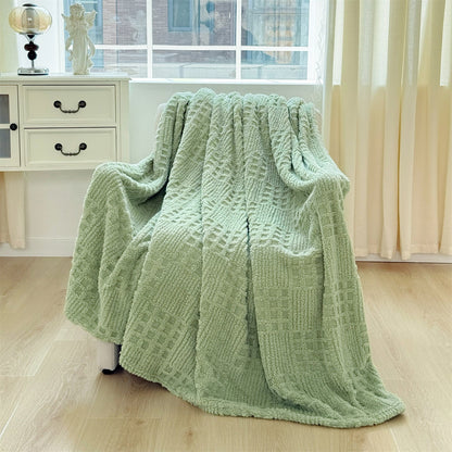 Plush Textured Throw Blanket
