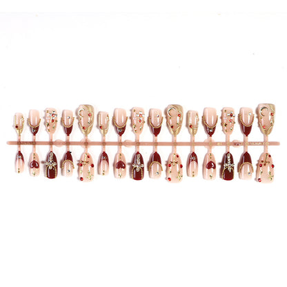 Decorative Nail Art Set with Gemstone and Crystal Accents Acalora