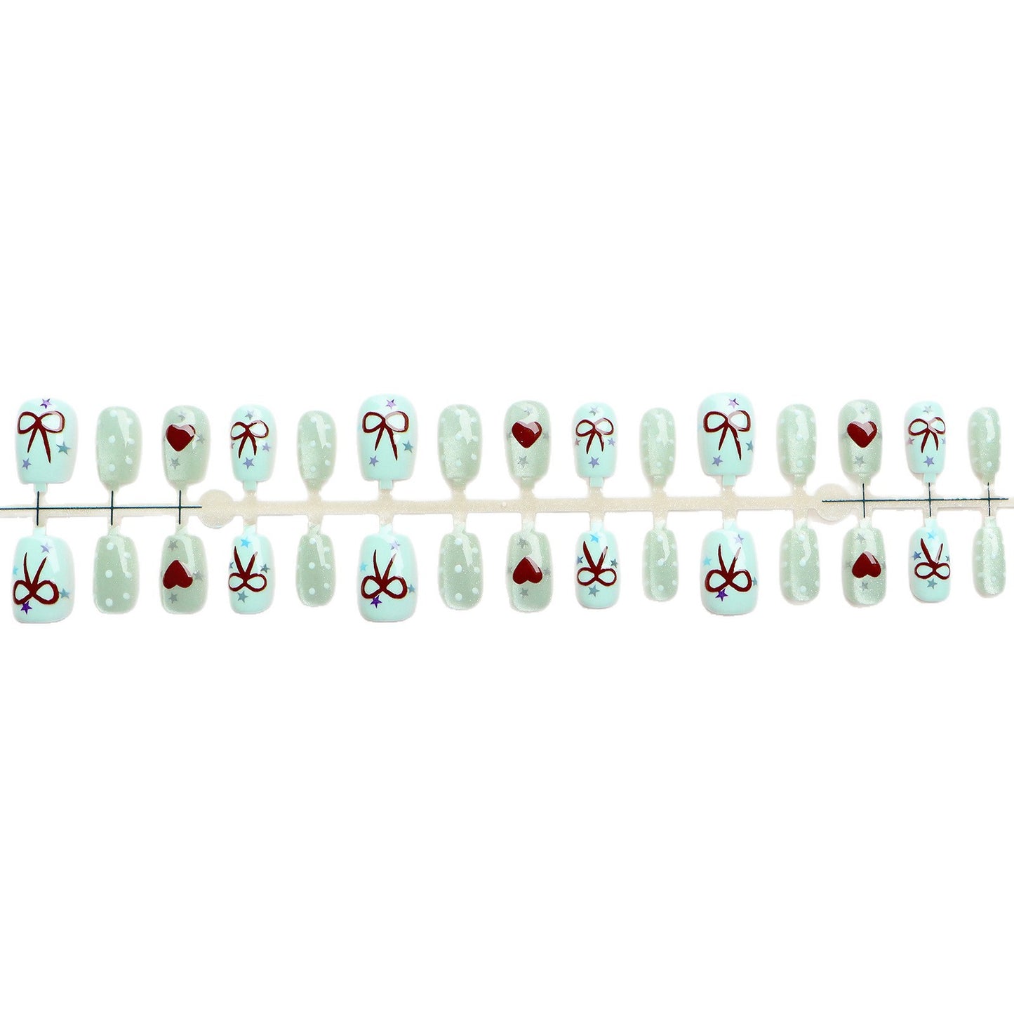 Decorative Holiday-Themed Press-On Nail Art Set Acalora