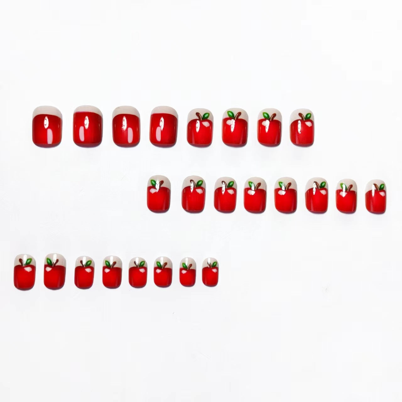Creative Apple-Themed Nail Art Acalora
