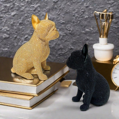 Shiny Bulldog Sculpture Acalora