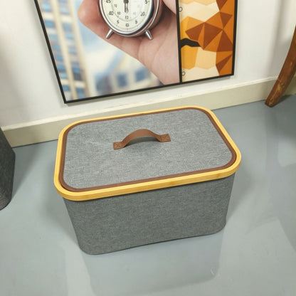 Storage boxes with elegant bamboo accents Acalora