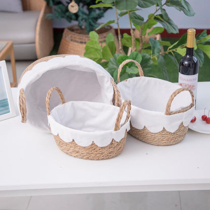 Handwoven Crumple Basket Acalora