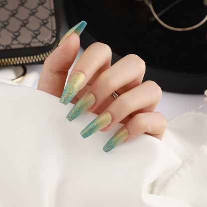 Nails with Glitter Effect Acalora