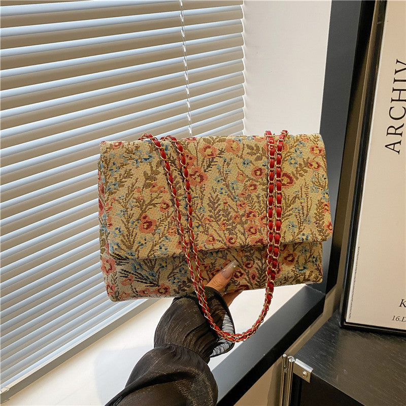 Elegant Floral Embellished Handbag Acalora