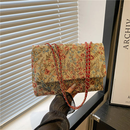 Elegant Floral Embellished Handbag Acalora