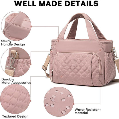 Quilted Multi-Pocket Handbag Acalora