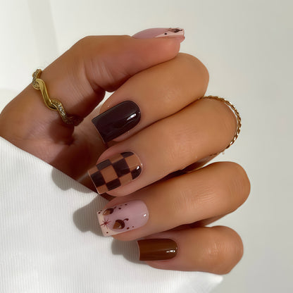 Artistic Square Nail Art Design Acalora