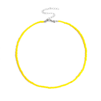 Colorful Beaded Choker Necklace Acalora